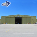 China prefabricated light steel frame warehouse airplane hangar with steel aluminium composite panel roof